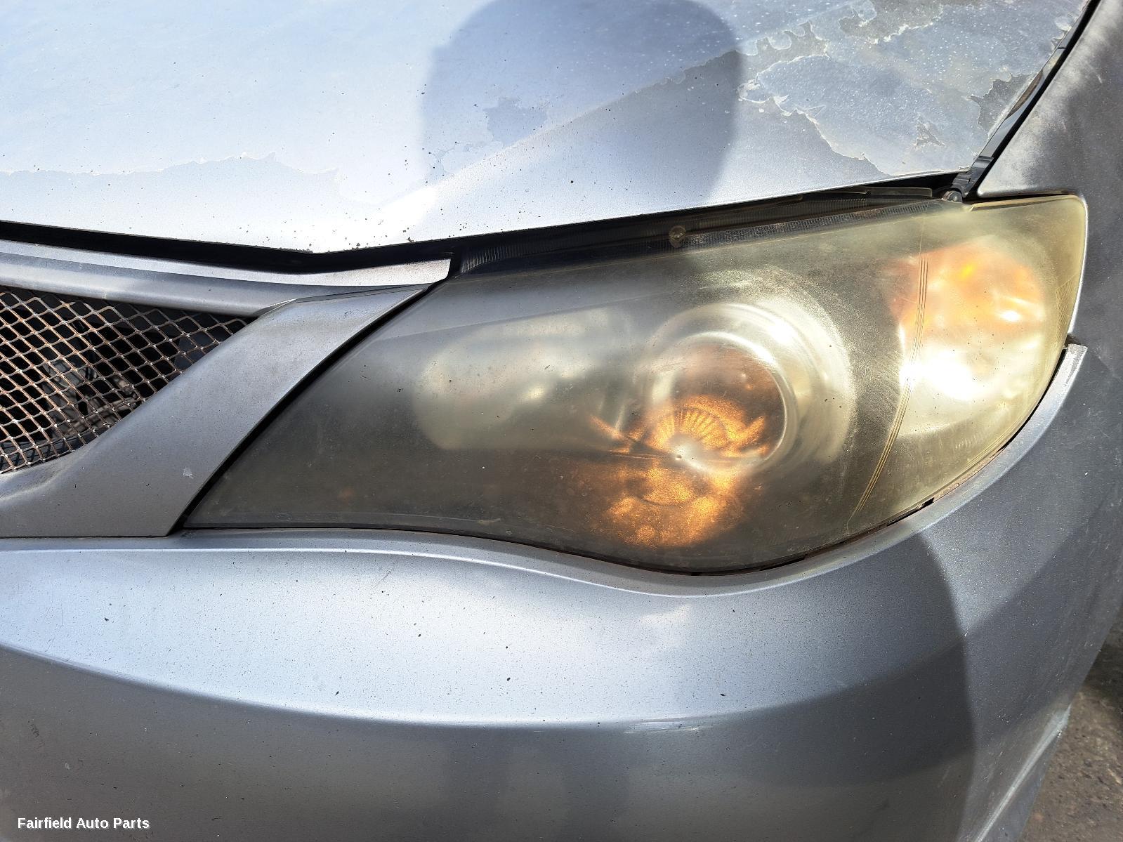 2008 Subaru Impreza Left Headlamp