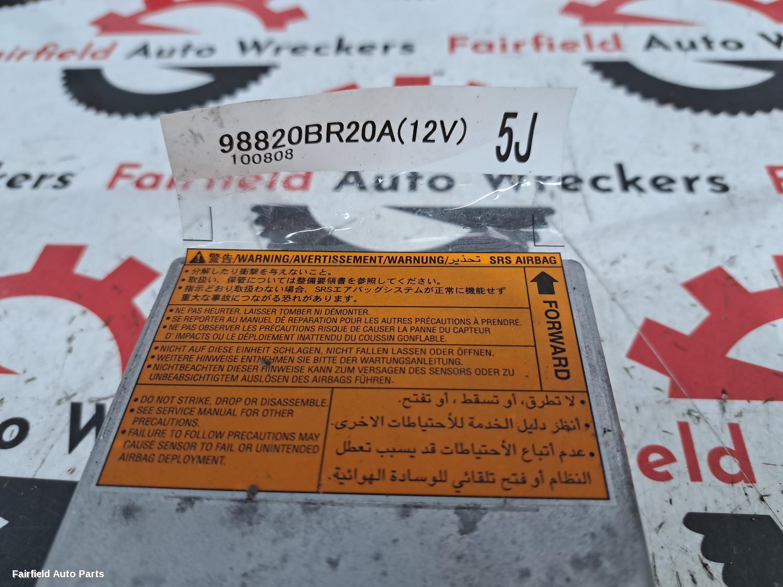 2011 Nissan Dualis Airbag Module Sensor