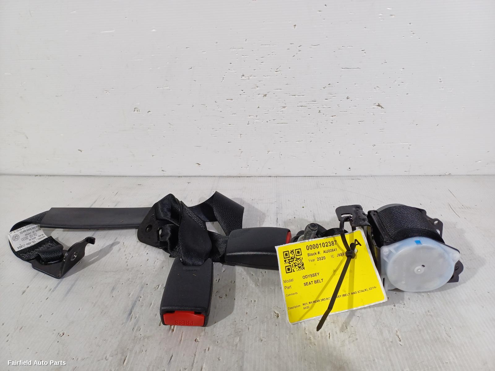 2014-2022 Honda Odyssey Seatbelt Stalk