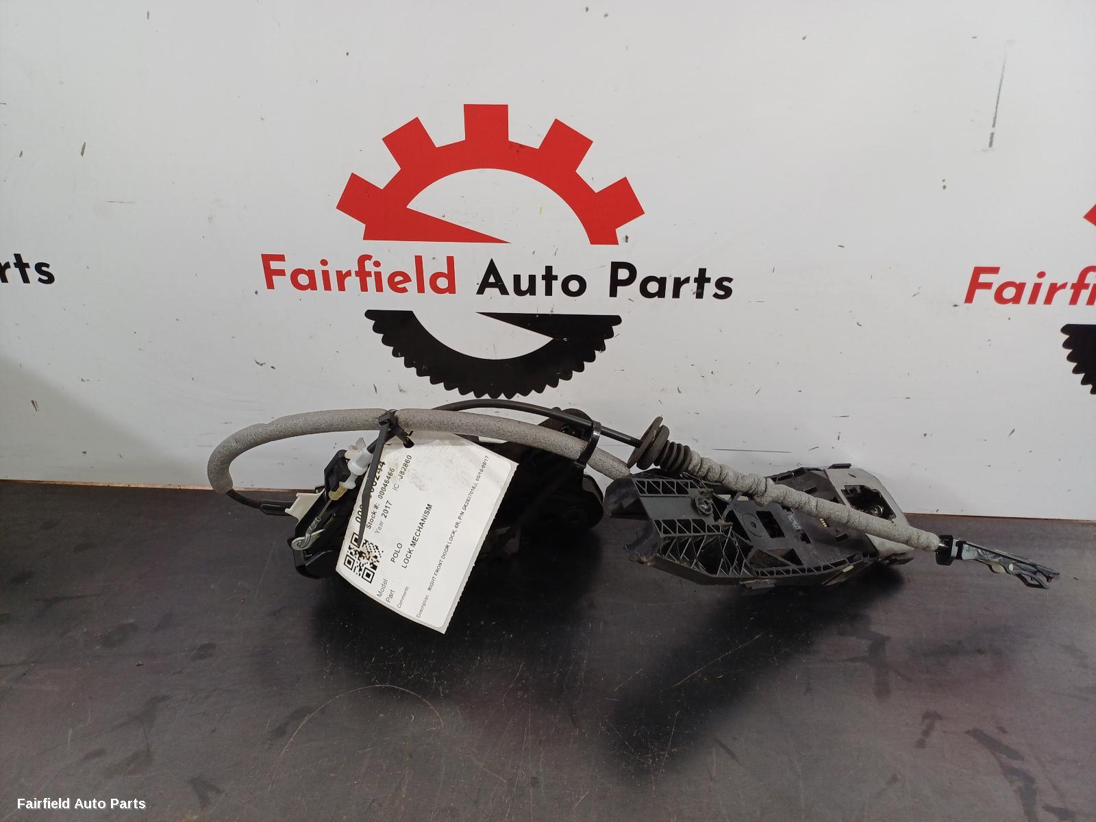 2010-2017 Volkswagen Polo Door Boot Gate Lock