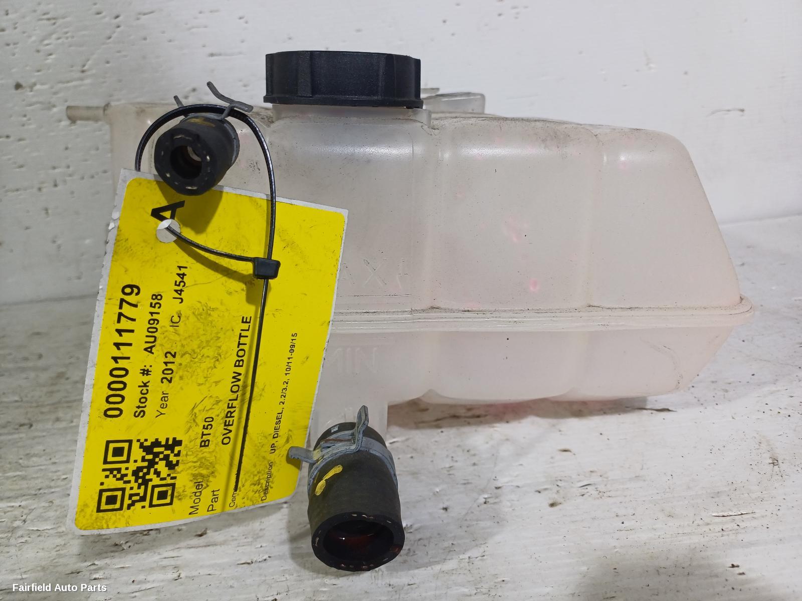 2011-2015 Mazda Bt50 Overflow Bottle