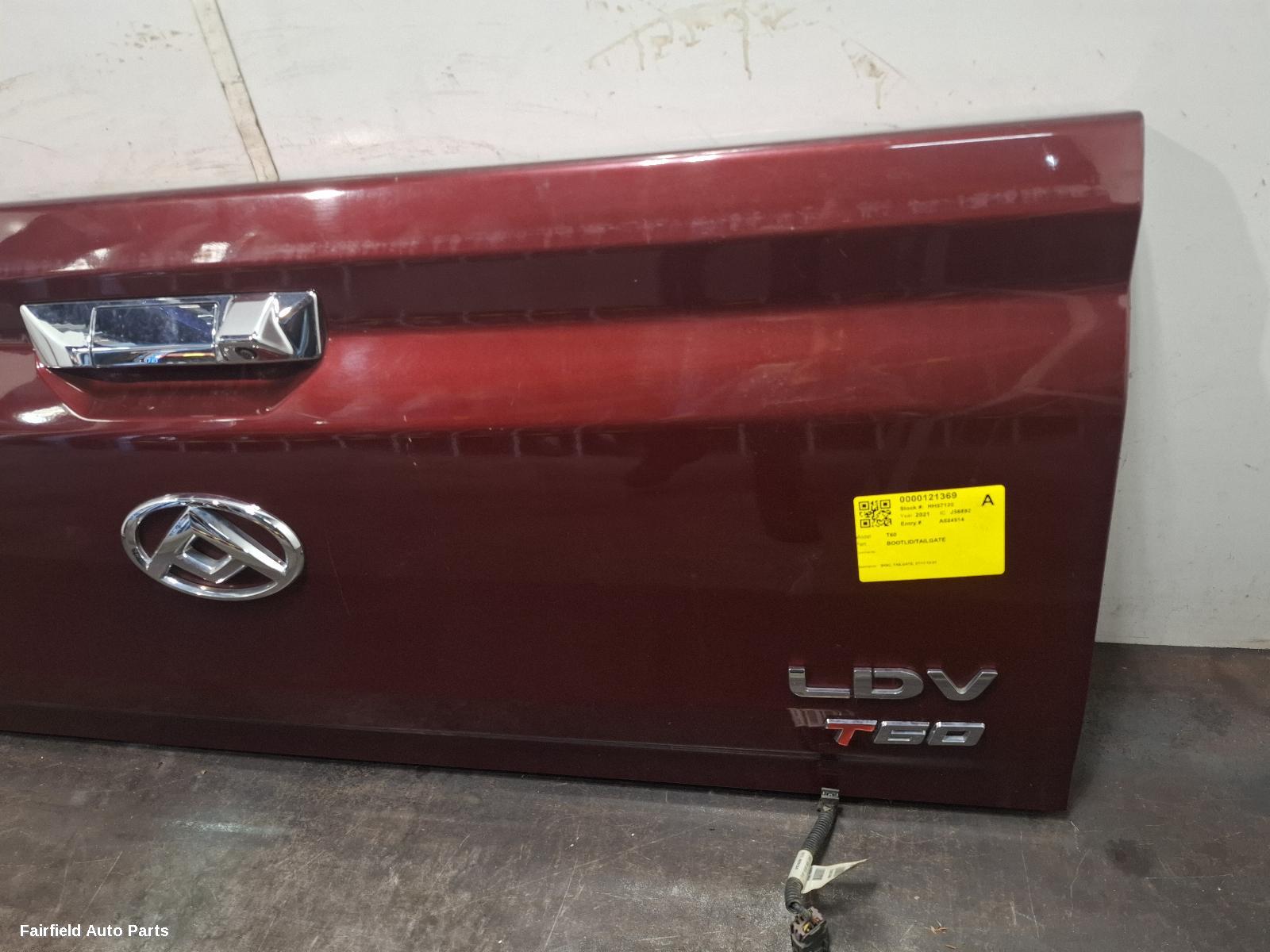2017-2021 Ldv T60 Bootlid Tailgate
