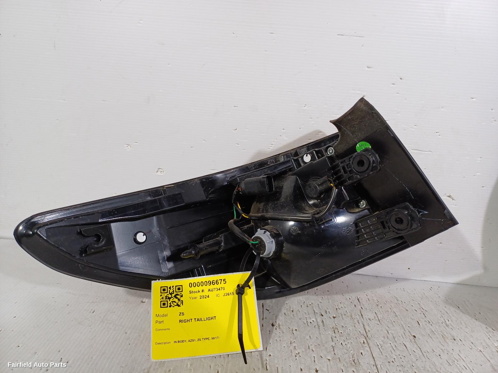 2017-2024 Mg Zs Right Taillight