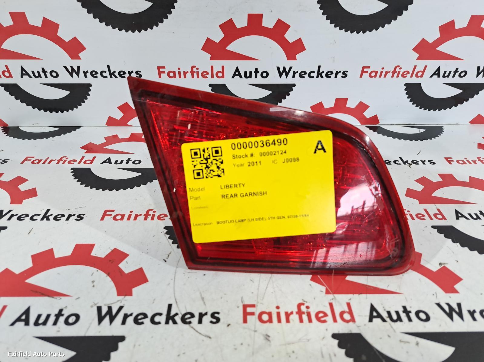 2009-2014 Subaru Liberty Rear Garnish