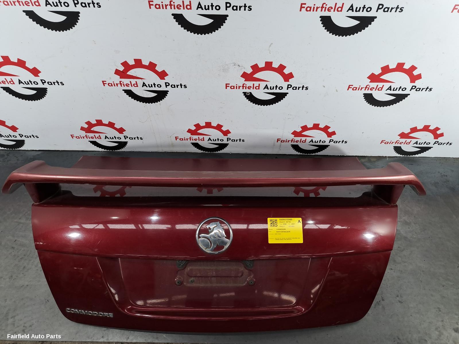 2008 Holden Commodore Bootlid Tailgate