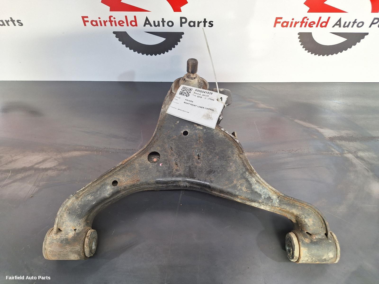 2018 Nissan Navara Right Front Lower Control Arm