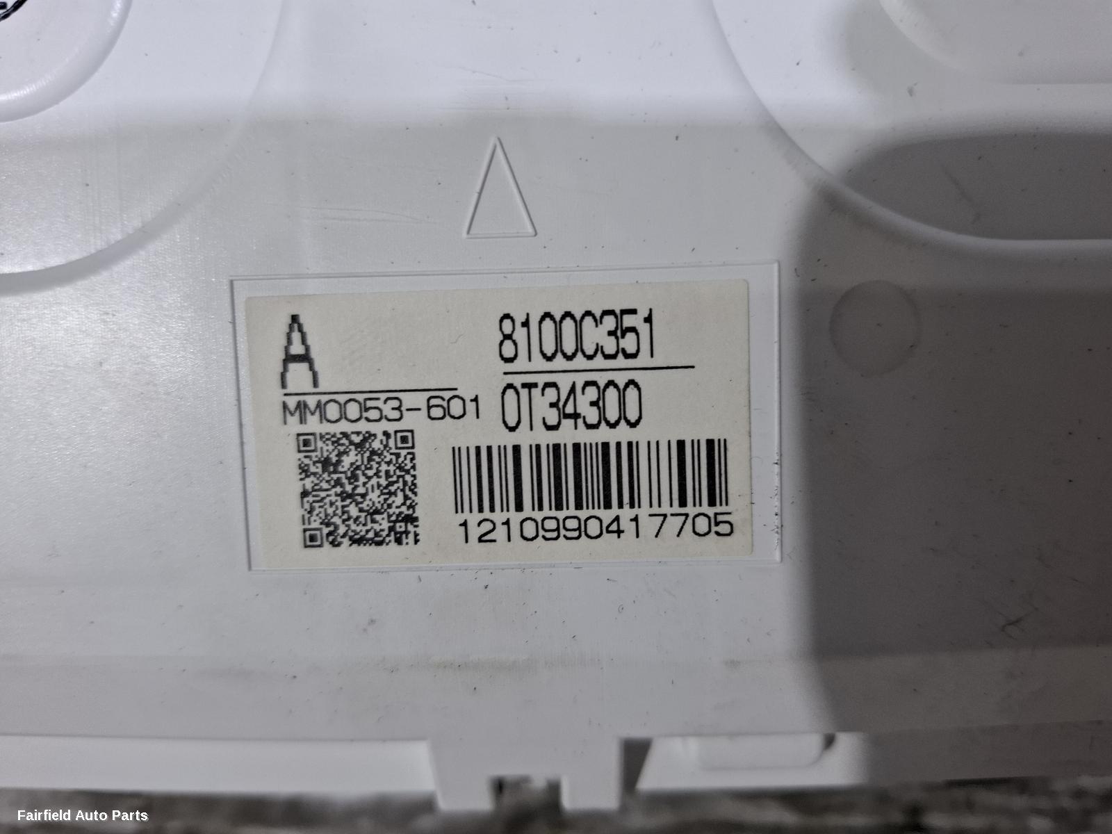 2010-2017 Mitsubishi Lancer Instrument Cluster