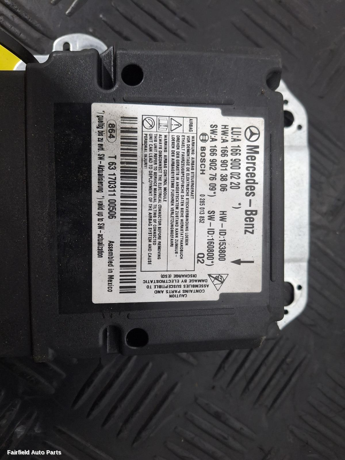 2016-2019 Mercedes Gls Class Airbag Module Sensor