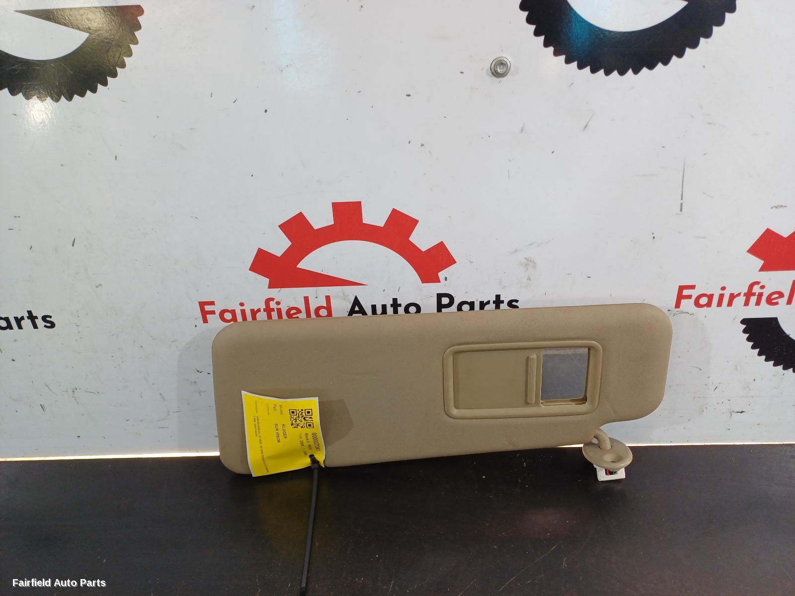 2007-2014 Toyota Kluger Sunvisor
