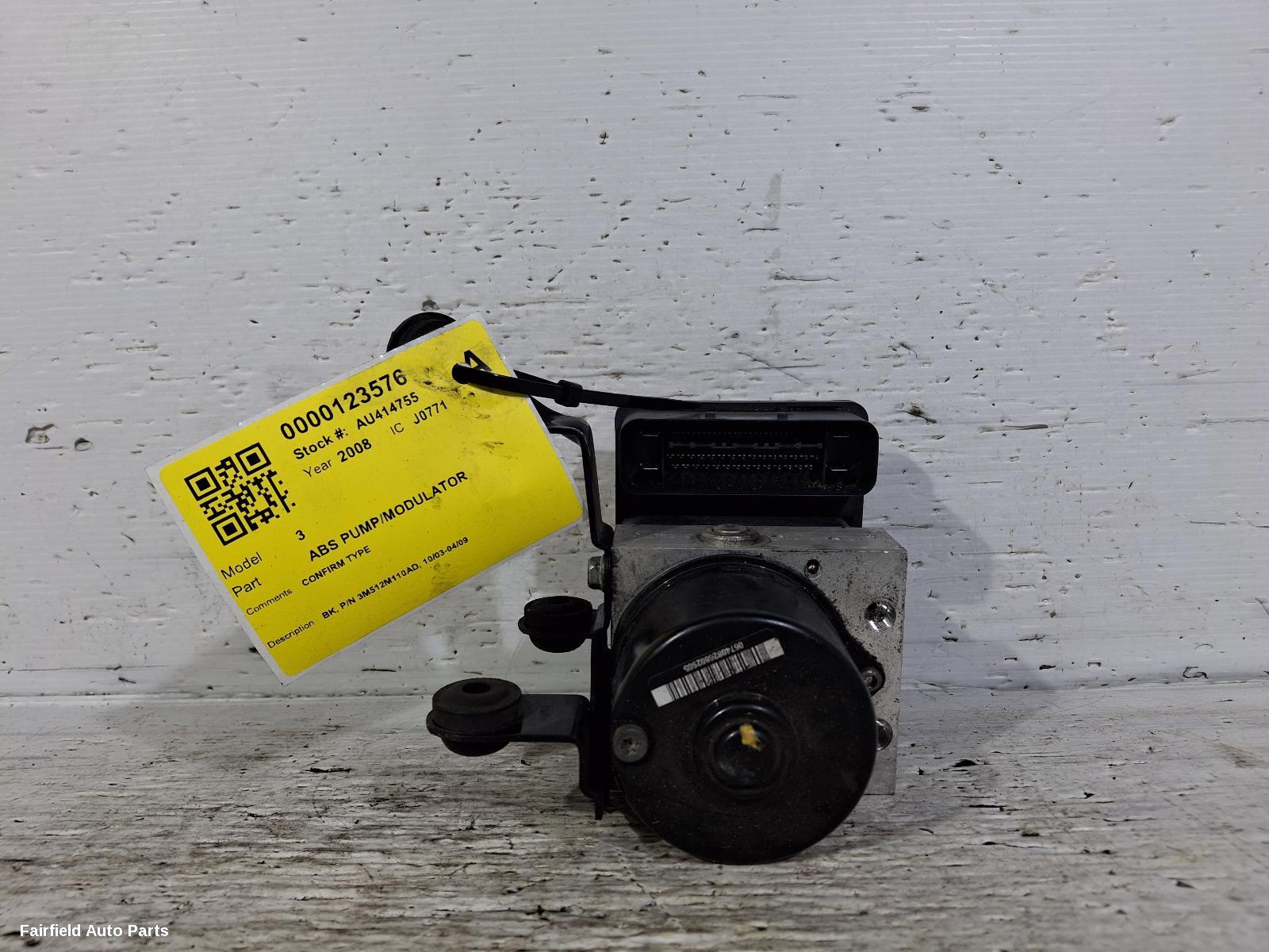 2003-2009 Mazda 3 Abs Pump Modulator