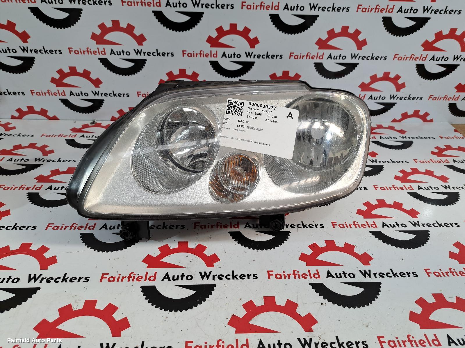 2006 Volkswagen Caddy Left Headlamp