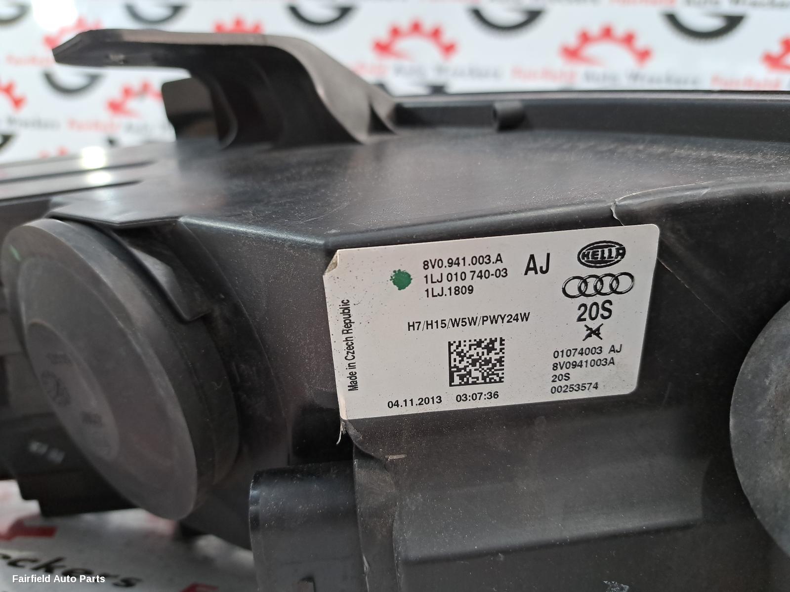 2013-2016 Audi A3 Left Headlamp