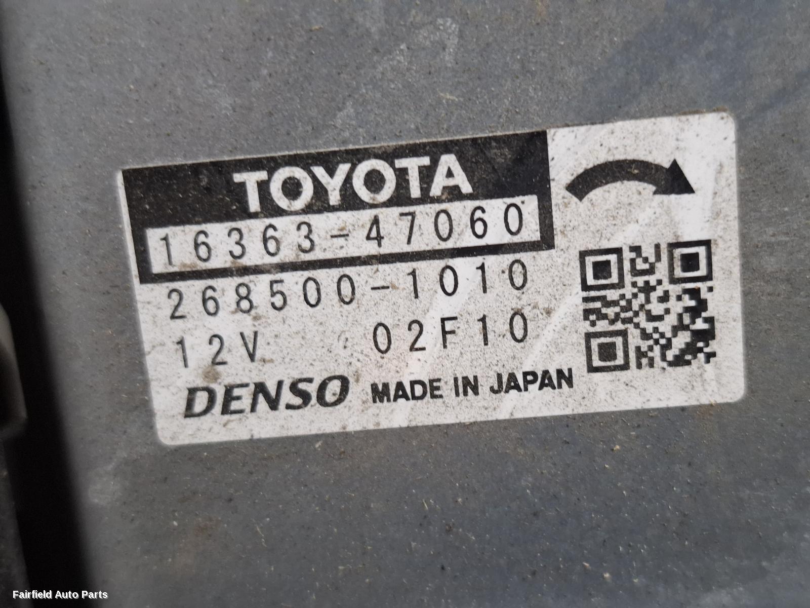2016-2023 Toyota C-hr Fan