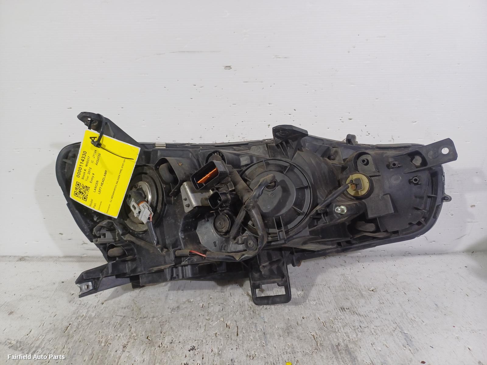 2007-2015 Mitsubishi Lancer Left Headlamp