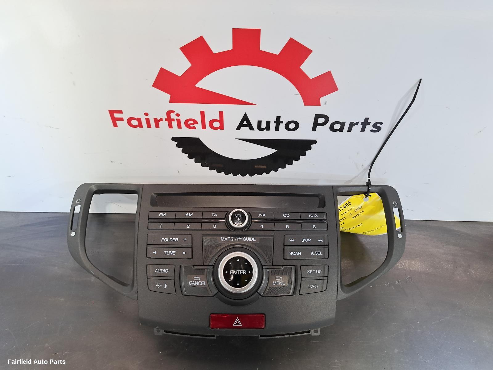 2011-2015 Honda Accord Radio Cd Dvd Sat Tv