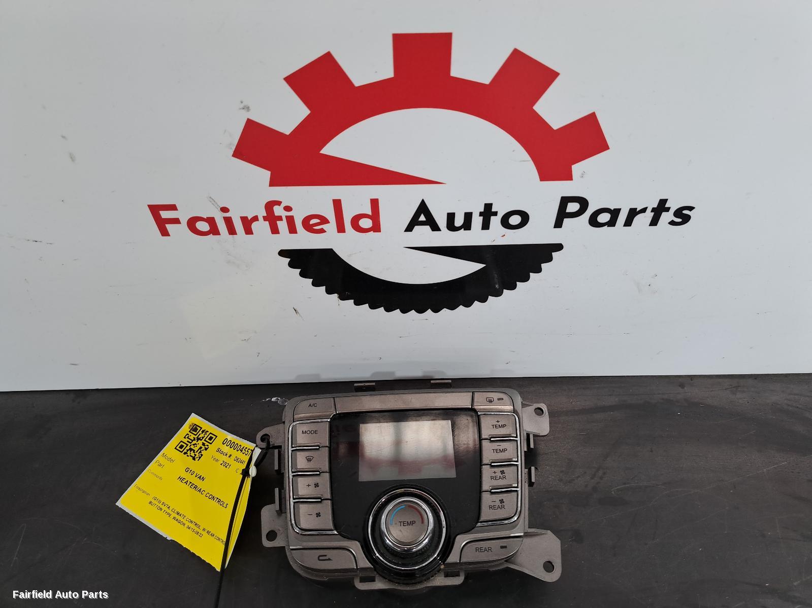 2015-2022 Ldv G10 Heater Ac Controls