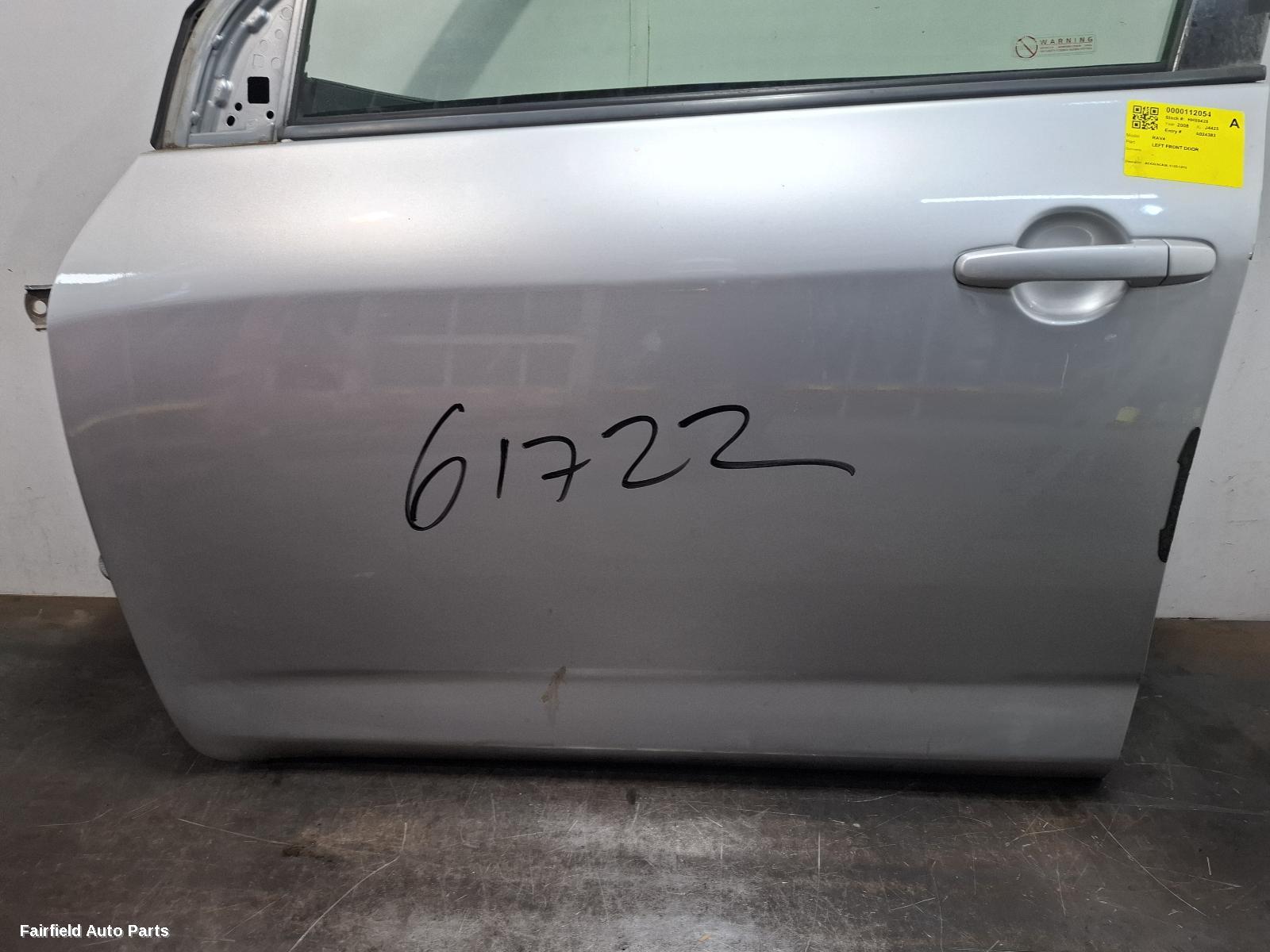 2005-2012 Toyota Rav4 Left Front Door