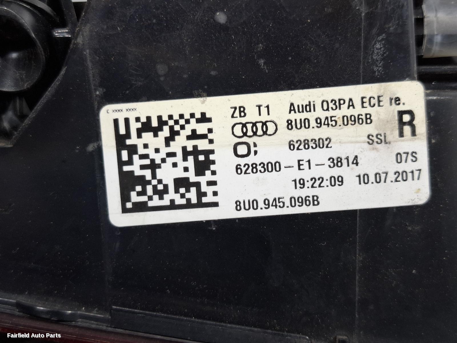 2014-2018 Audi Q3 Right Taillight