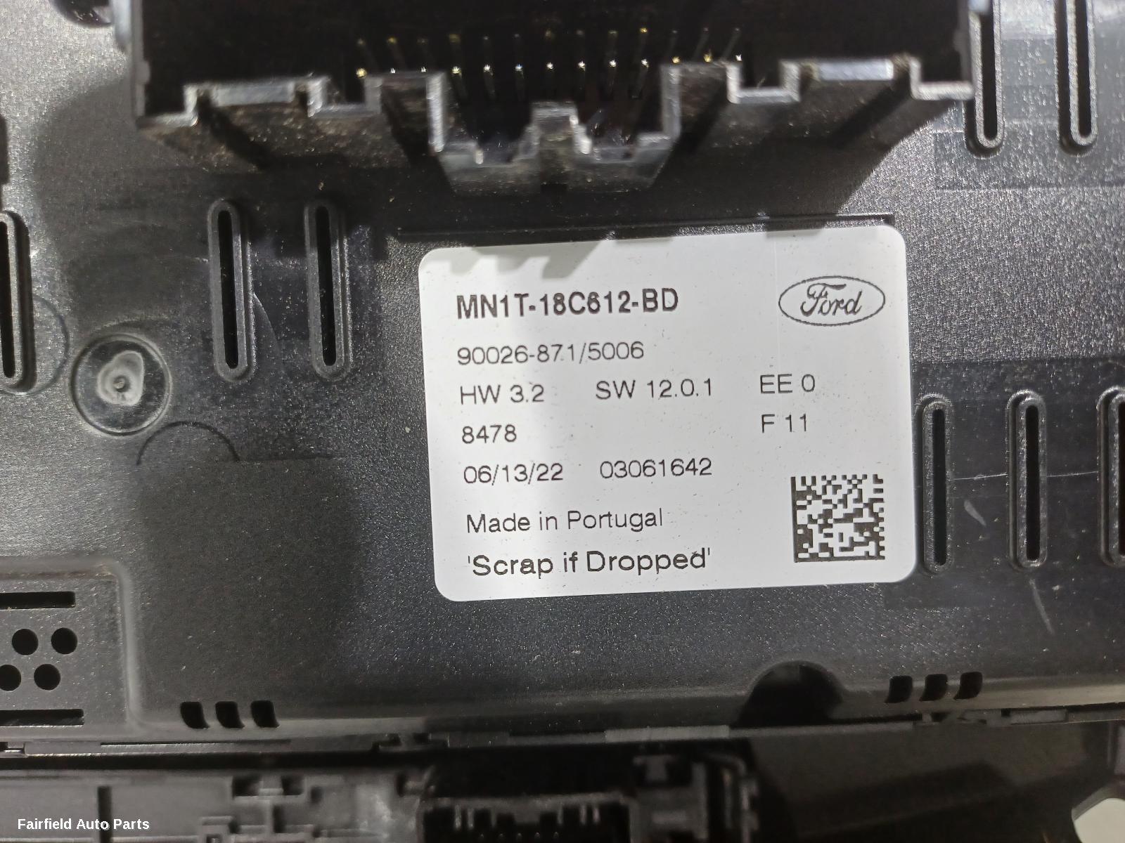 2020-2026 Ford Puma Heater Ac Controls