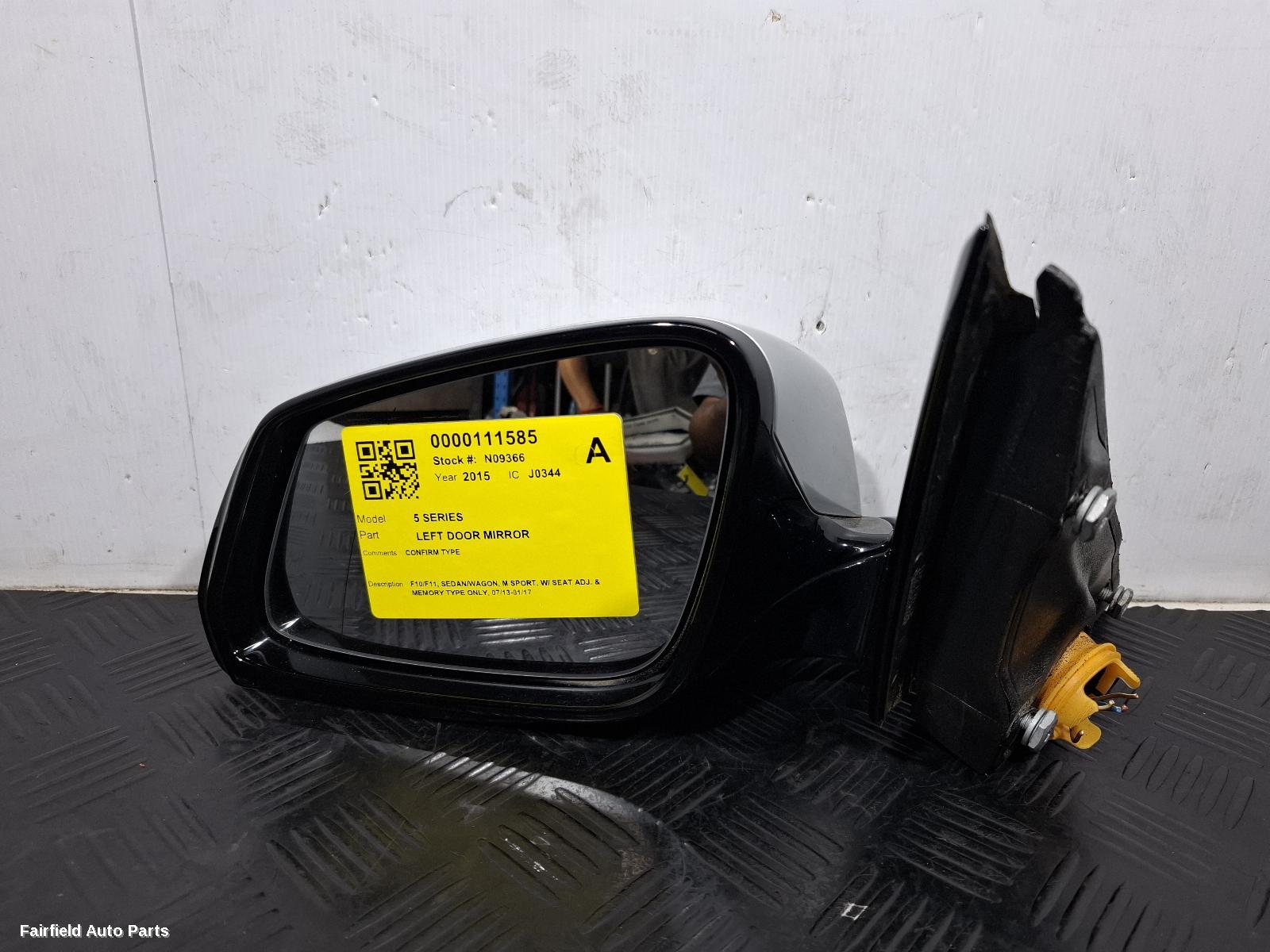 2013-2017 Bmw 5 Series Left Door Mirror