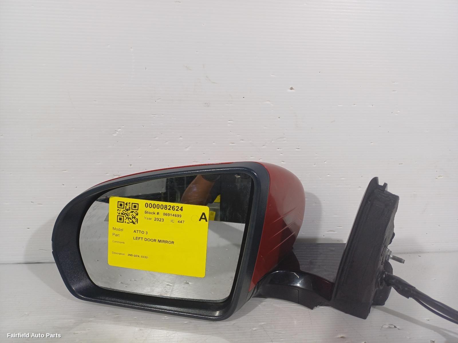 2023 Byd Atto 3 Left Door Mirror