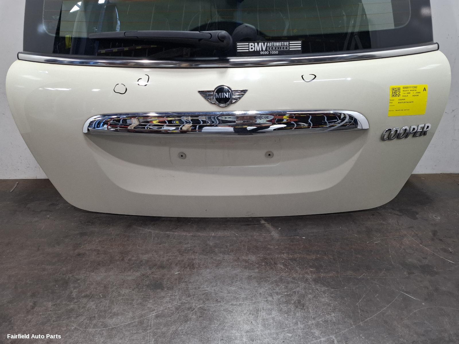 2007-2013 Mini Cooper Bootlid Tailgate