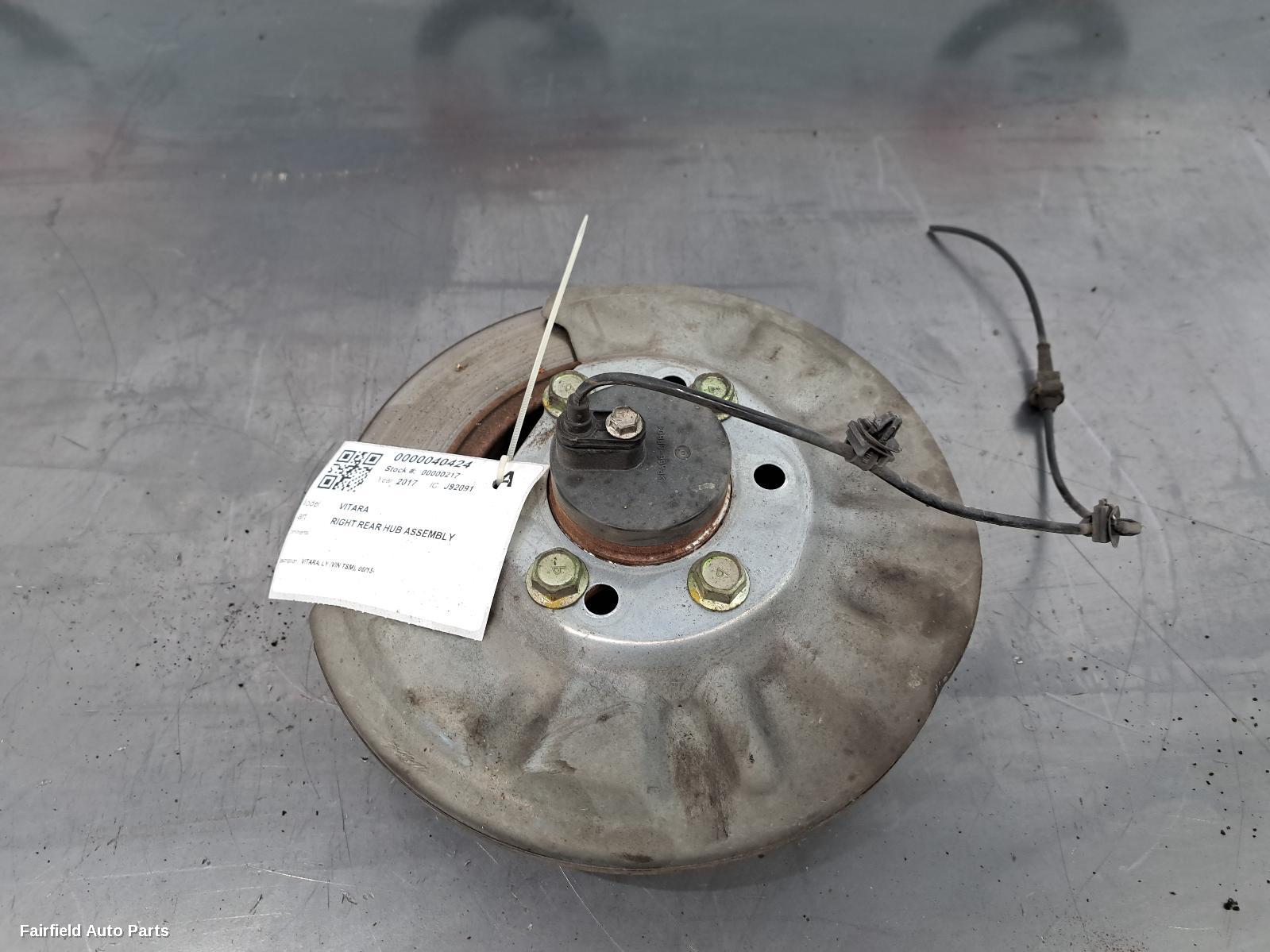 2015-2026 Suzuki Vitara Right Rear Hub Assembly