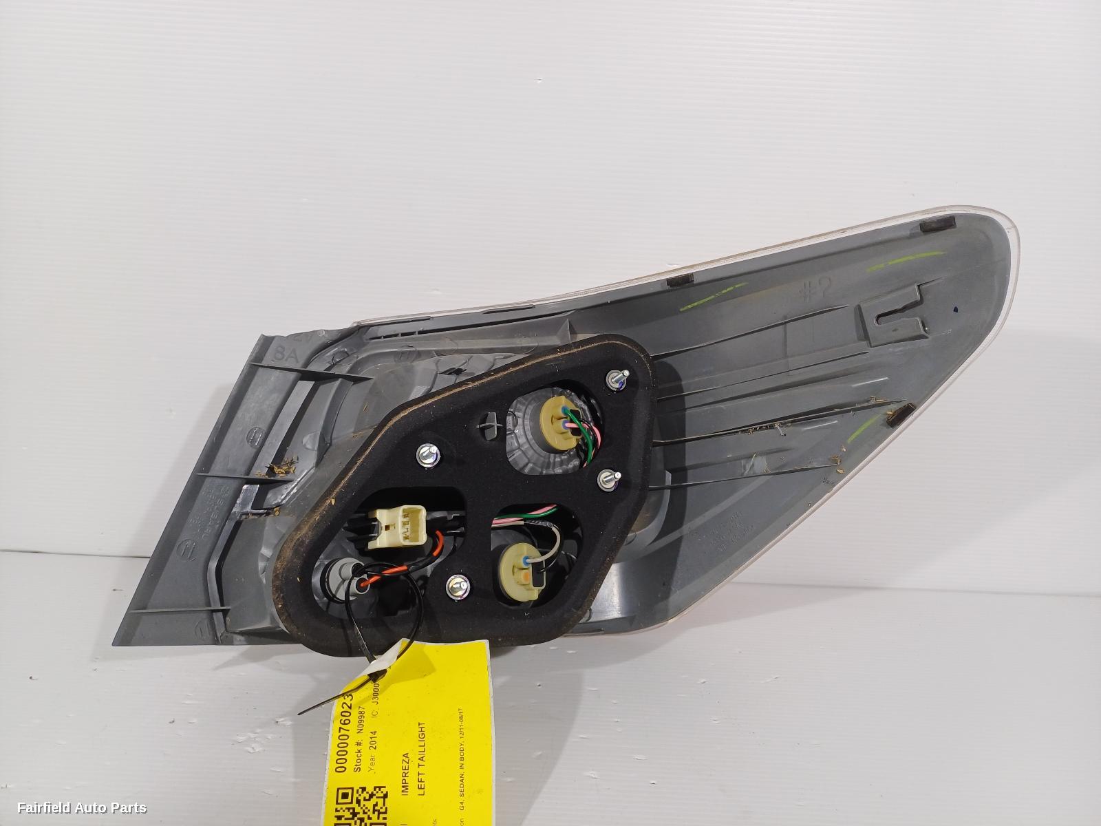 2011-2017 Subaru Impreza Left Taillight