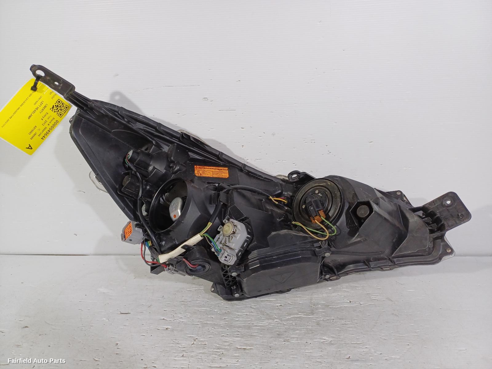 2012 Subaru Liberty Left Headlamp