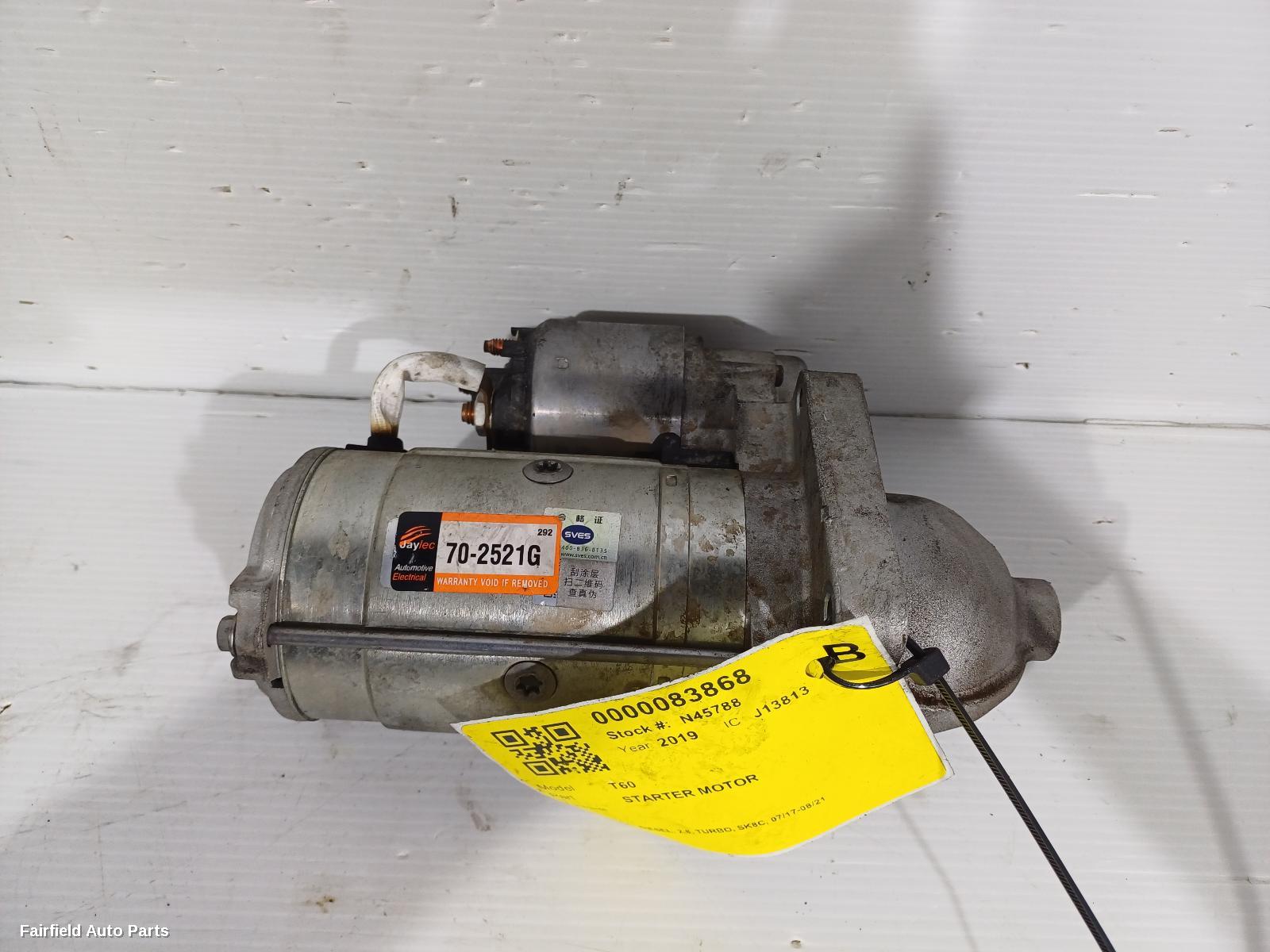 2017-2021 Ldv T60 Starter