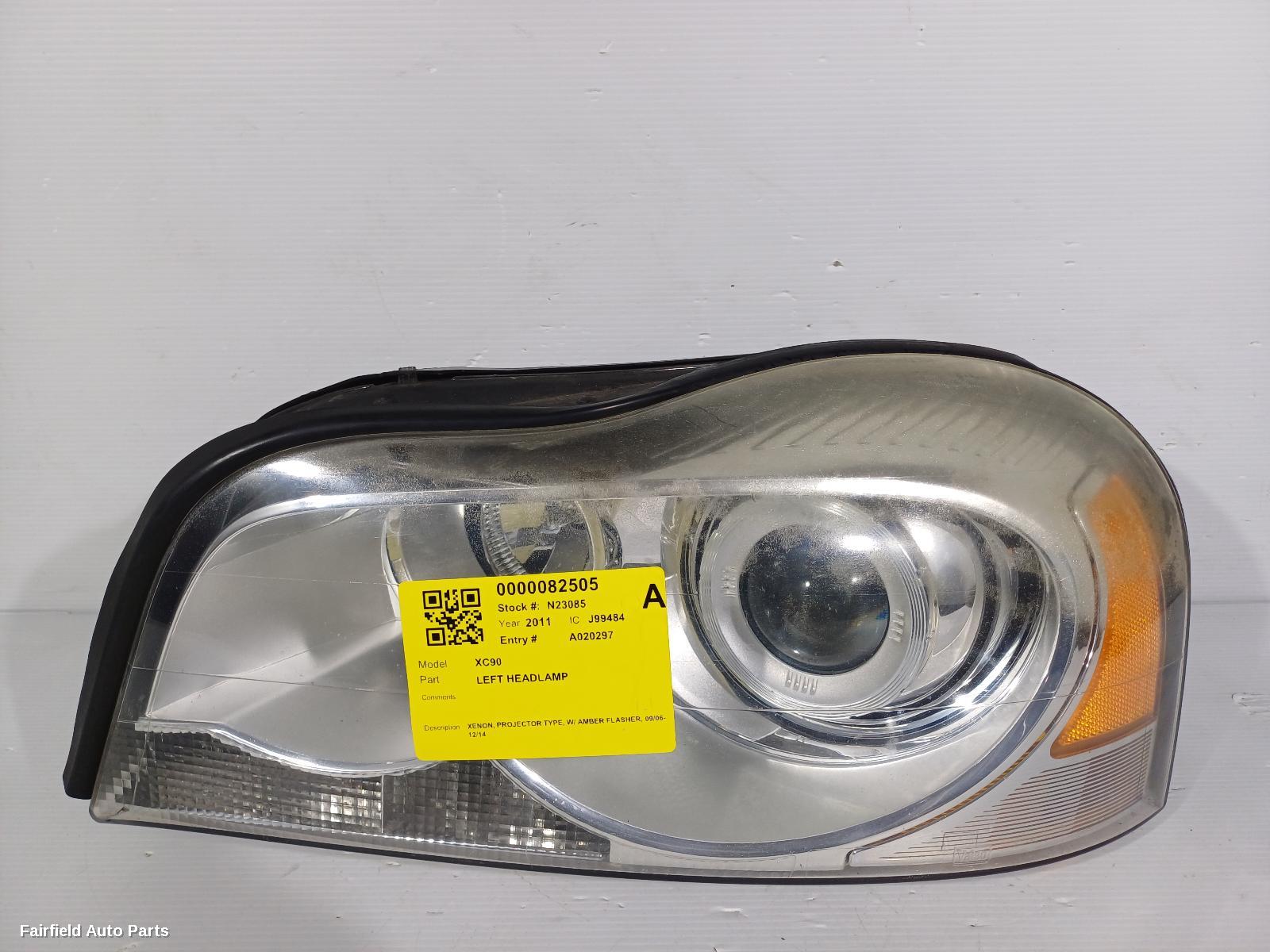 2006-2014 Volvo Xc90 Left Headlamp