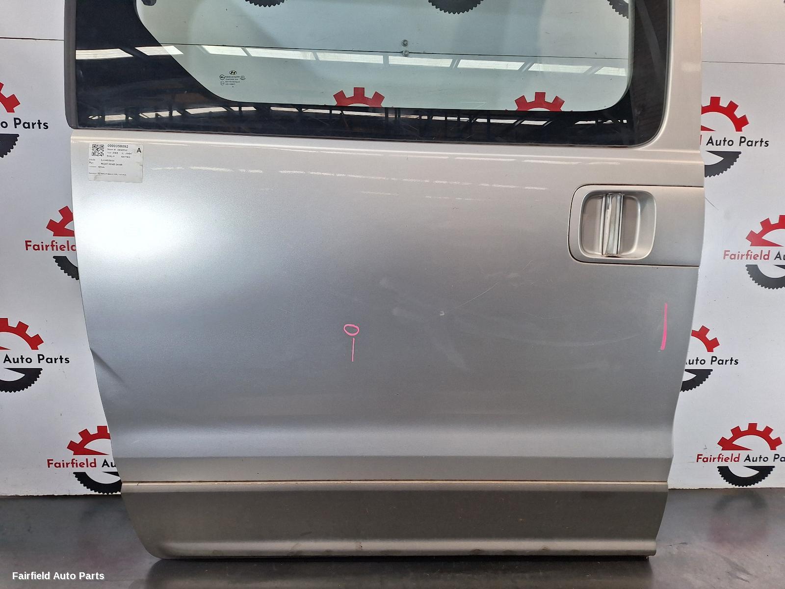 2007-2021 Hyundai Iload/imax Right Rear Door Sliding