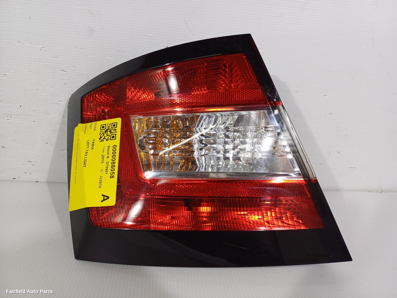 2015-2021 Skoda Fabia Left Taillight