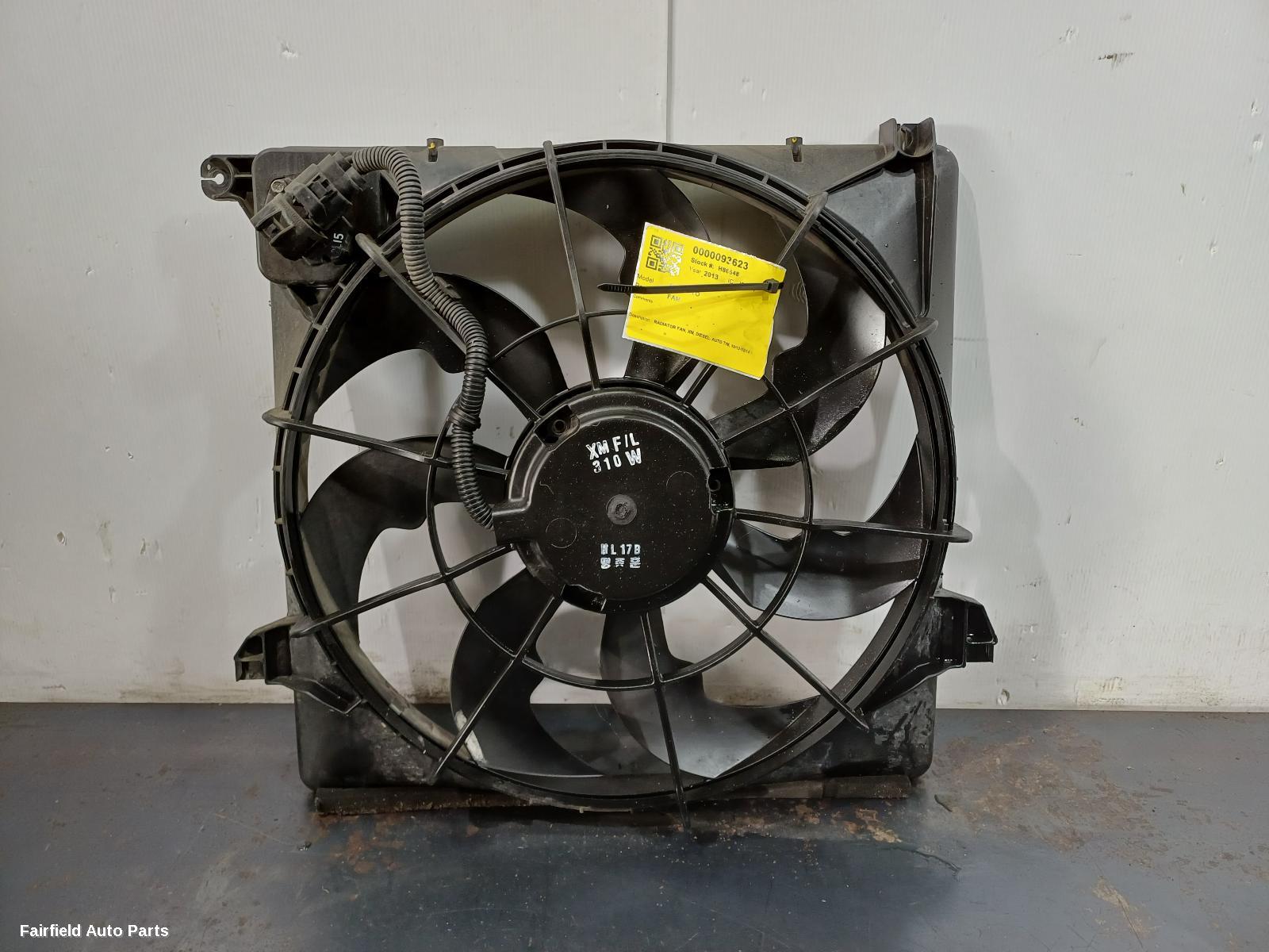 2013 Kia Sorento Fan