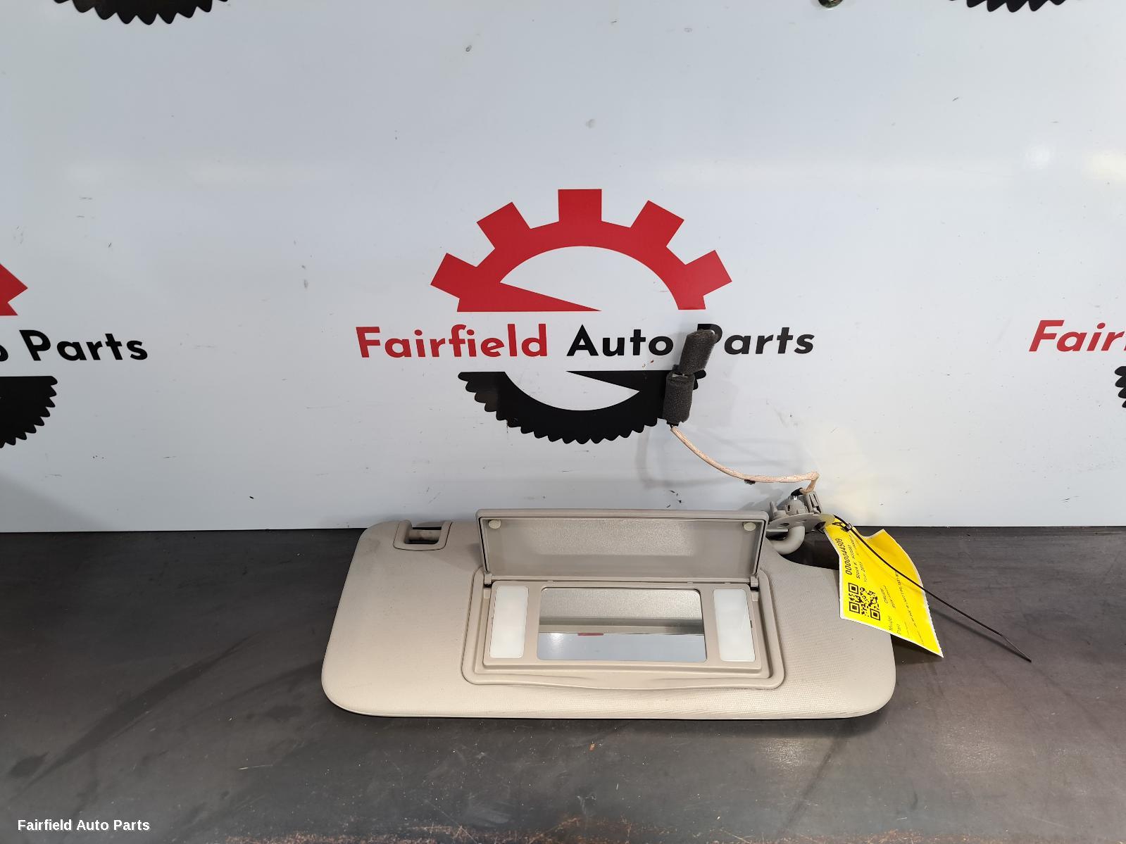 2011-2017 Holden Cruze Sunvisor