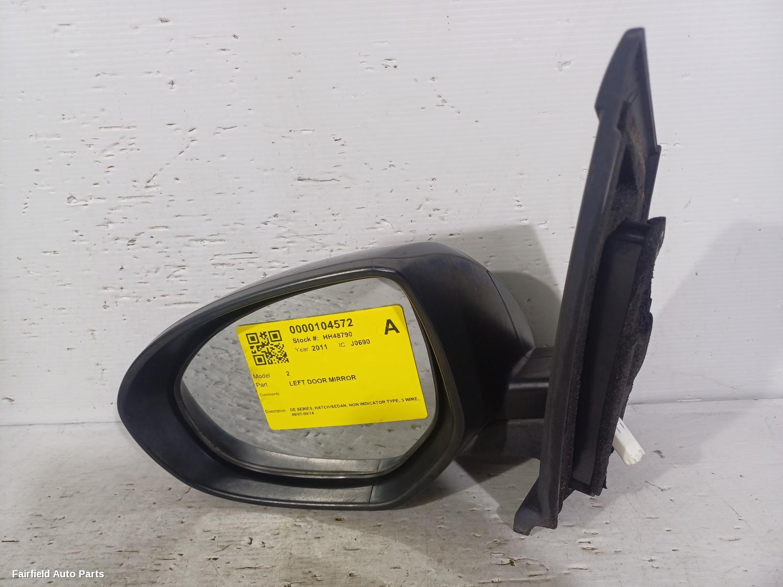 2011 Mazda 2 Left Door Mirror