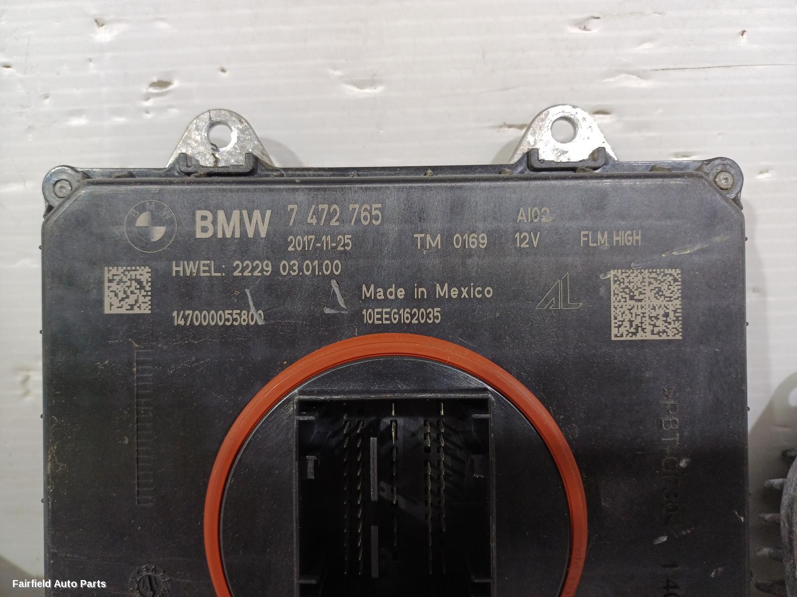 2017-2021 Bmw X3 Left Headlamp