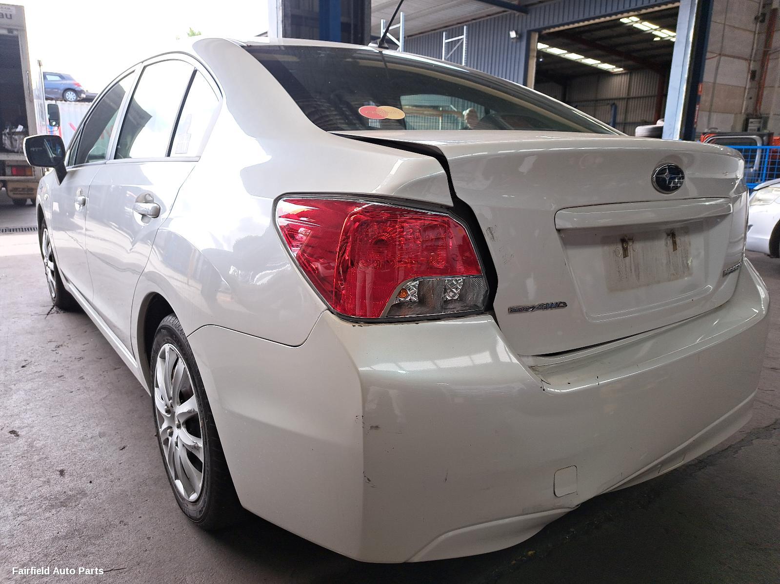 2012 Subaru Impreza Right Rear Door Sliding