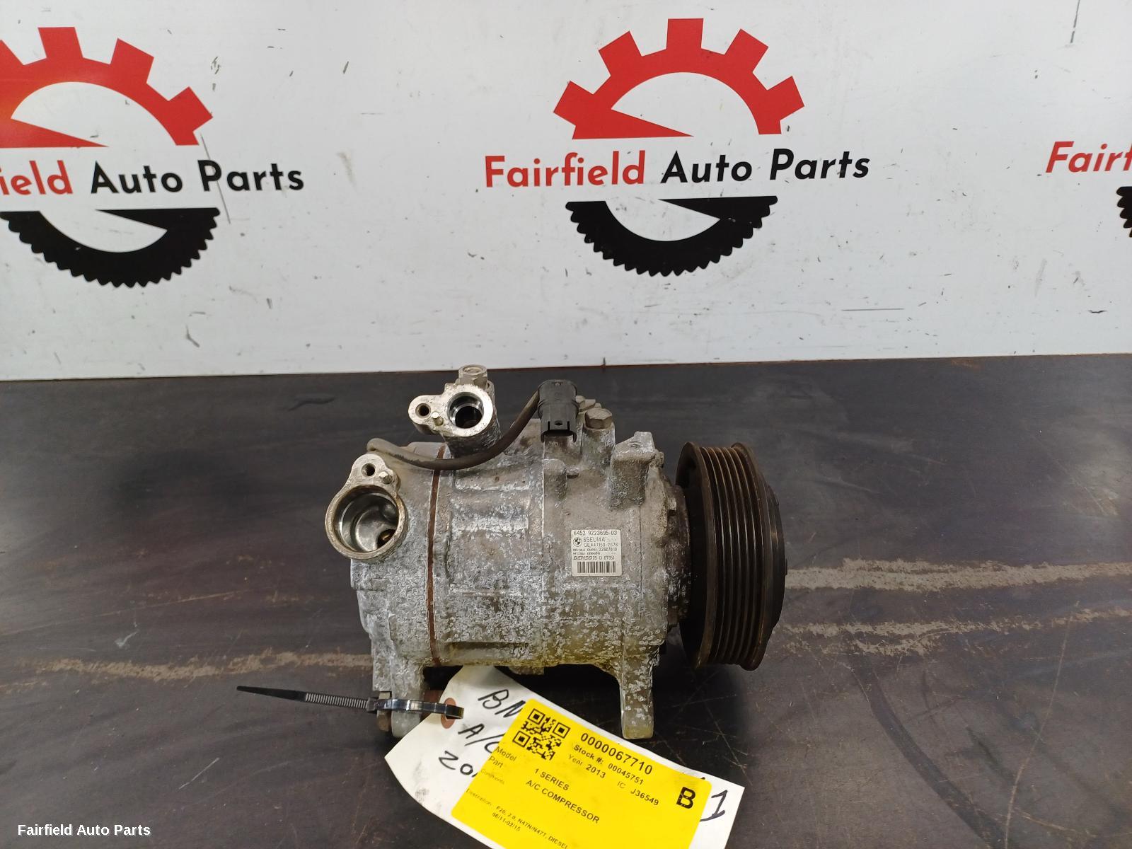 2011-2015 Bmw 1 Series A C Compressor