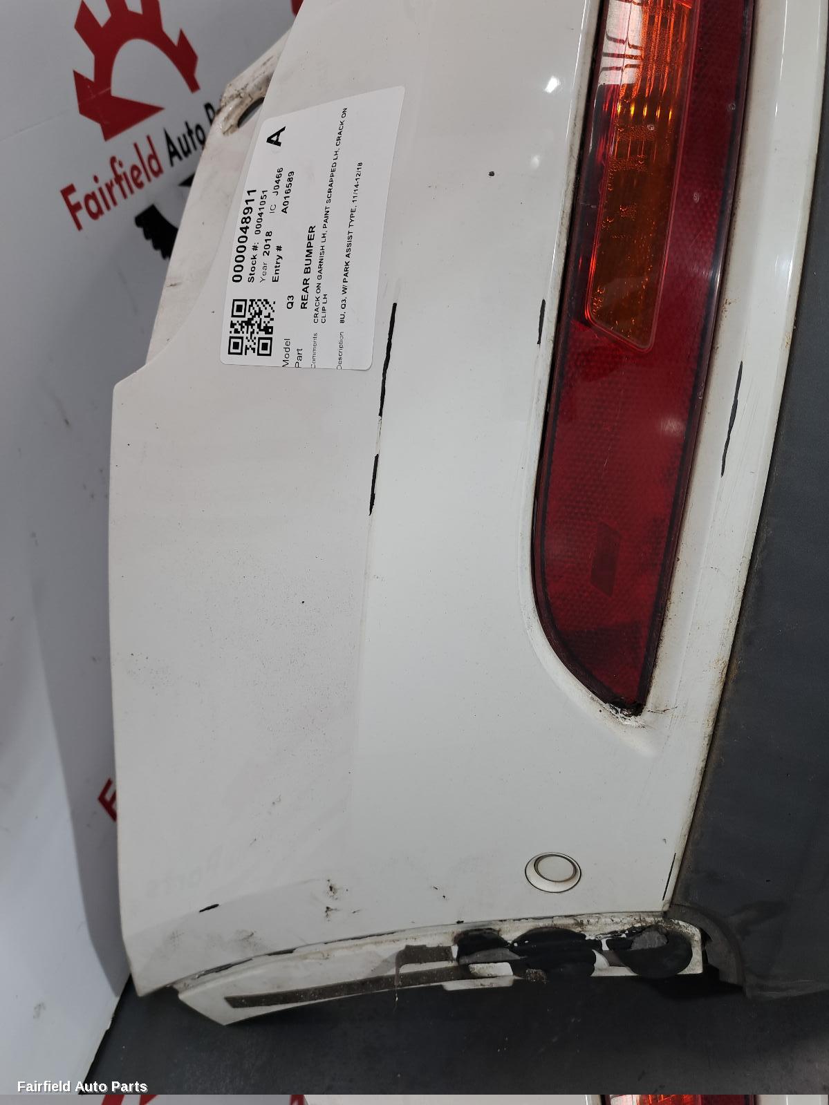 2014-2018 Audi Q3 Rear Bumper