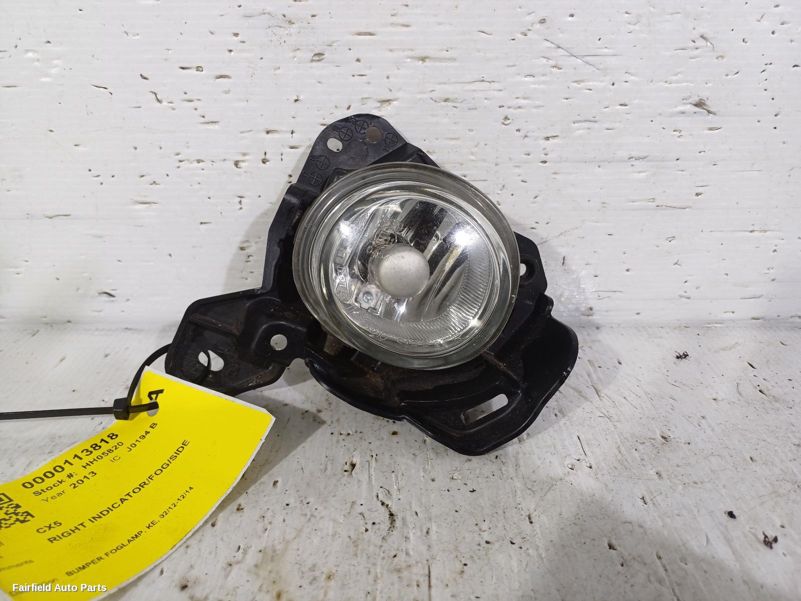 2012-2014 Mazda Cx5 Right Indicator Fog Side
