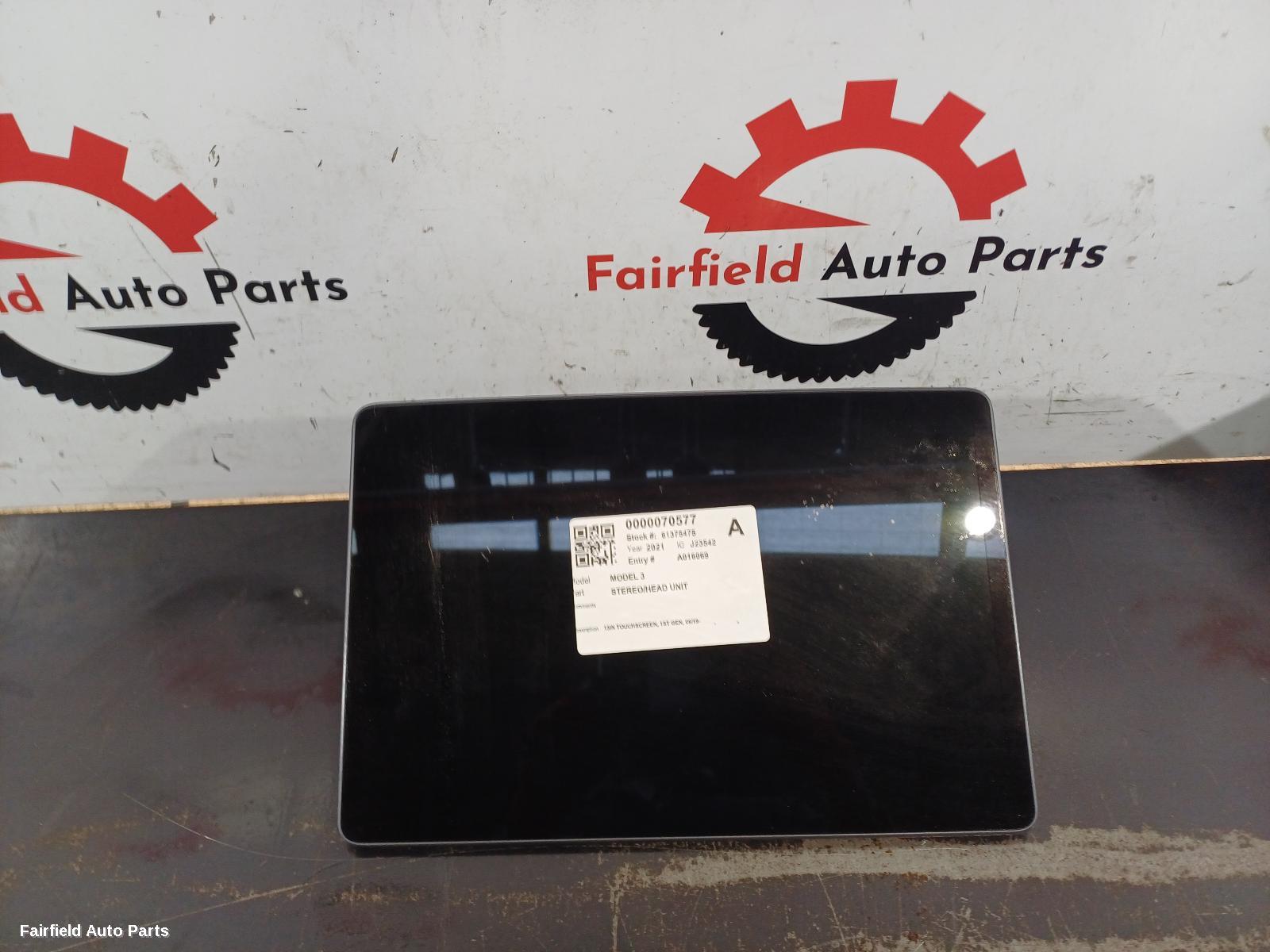 2019-2023 Tesla Model 3 Radio Cd Dvd Sat Tv