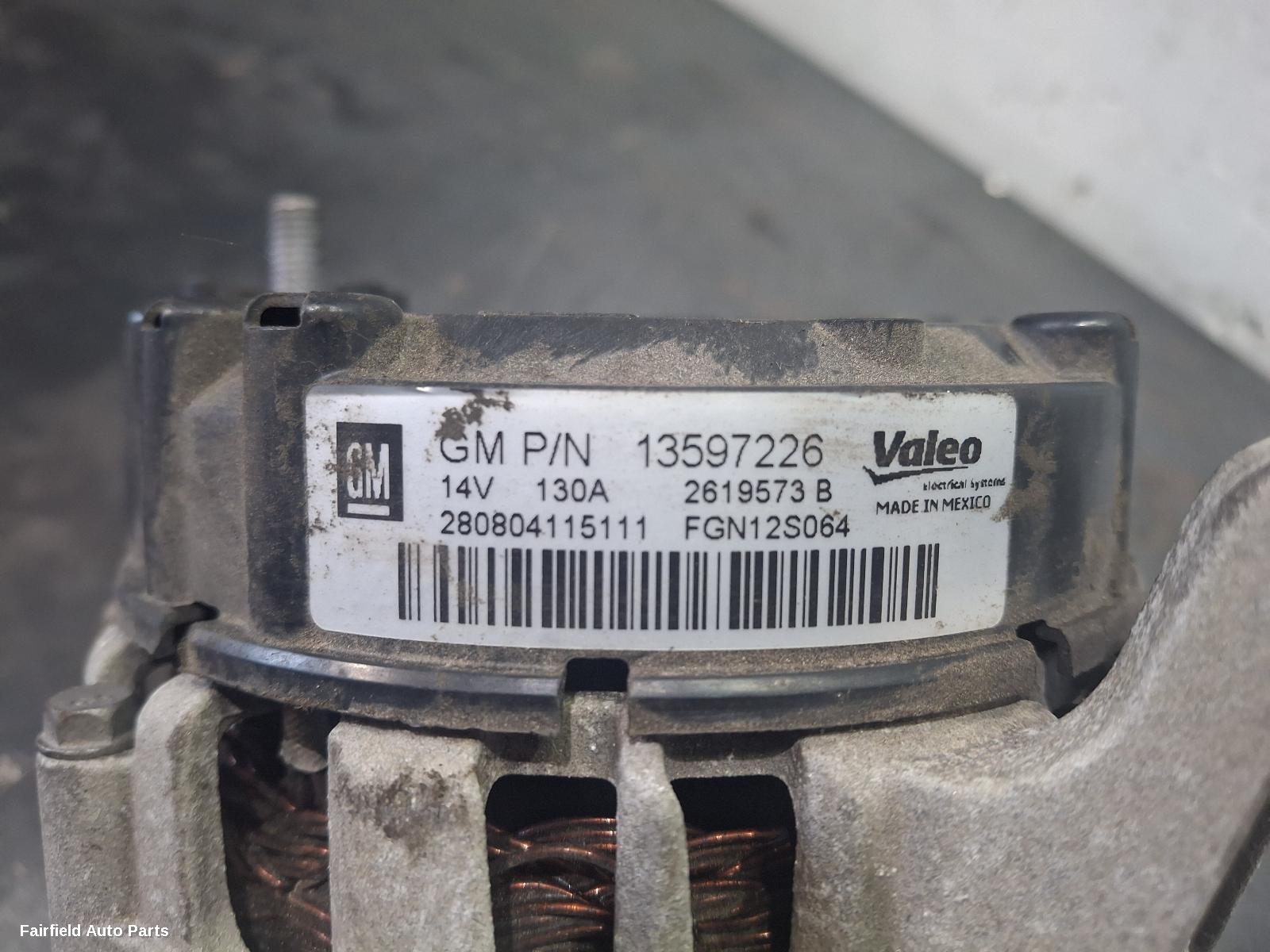 2014-2020 Holden Trax Alternator