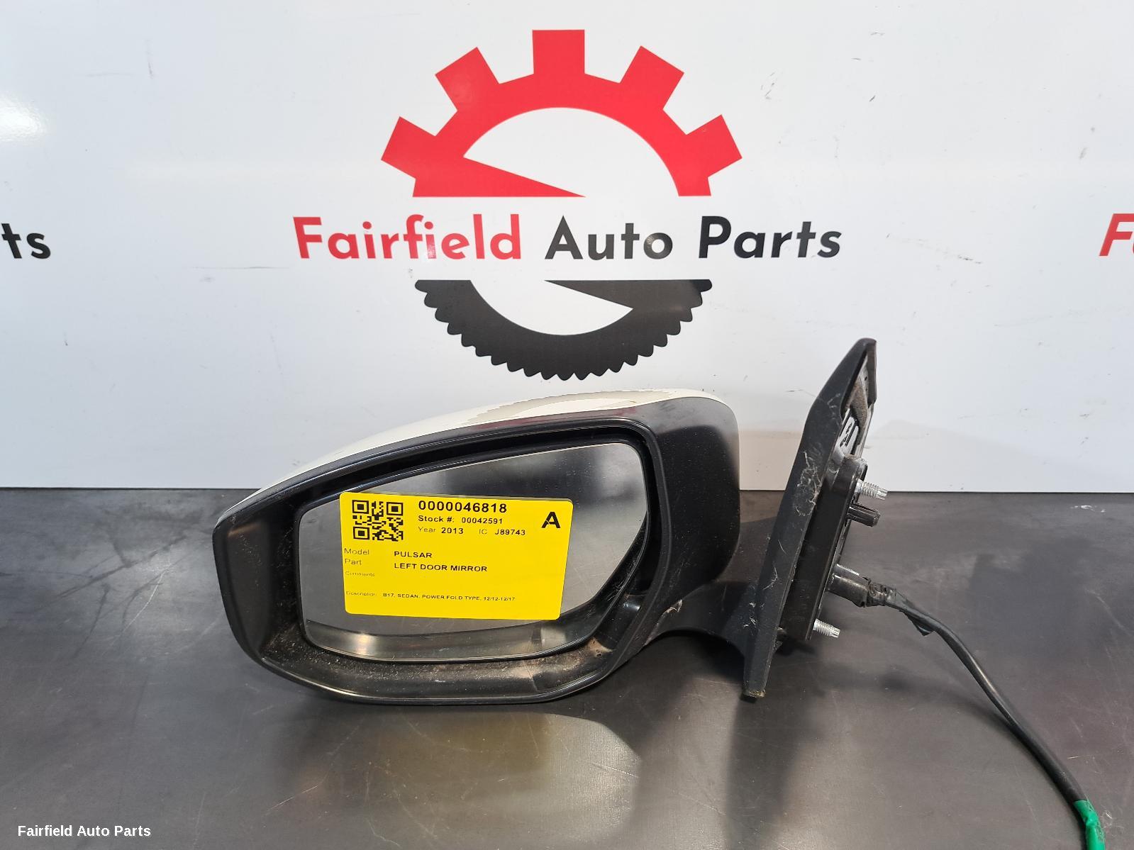 2012-2017 Nissan Pulsar Left Door Mirror