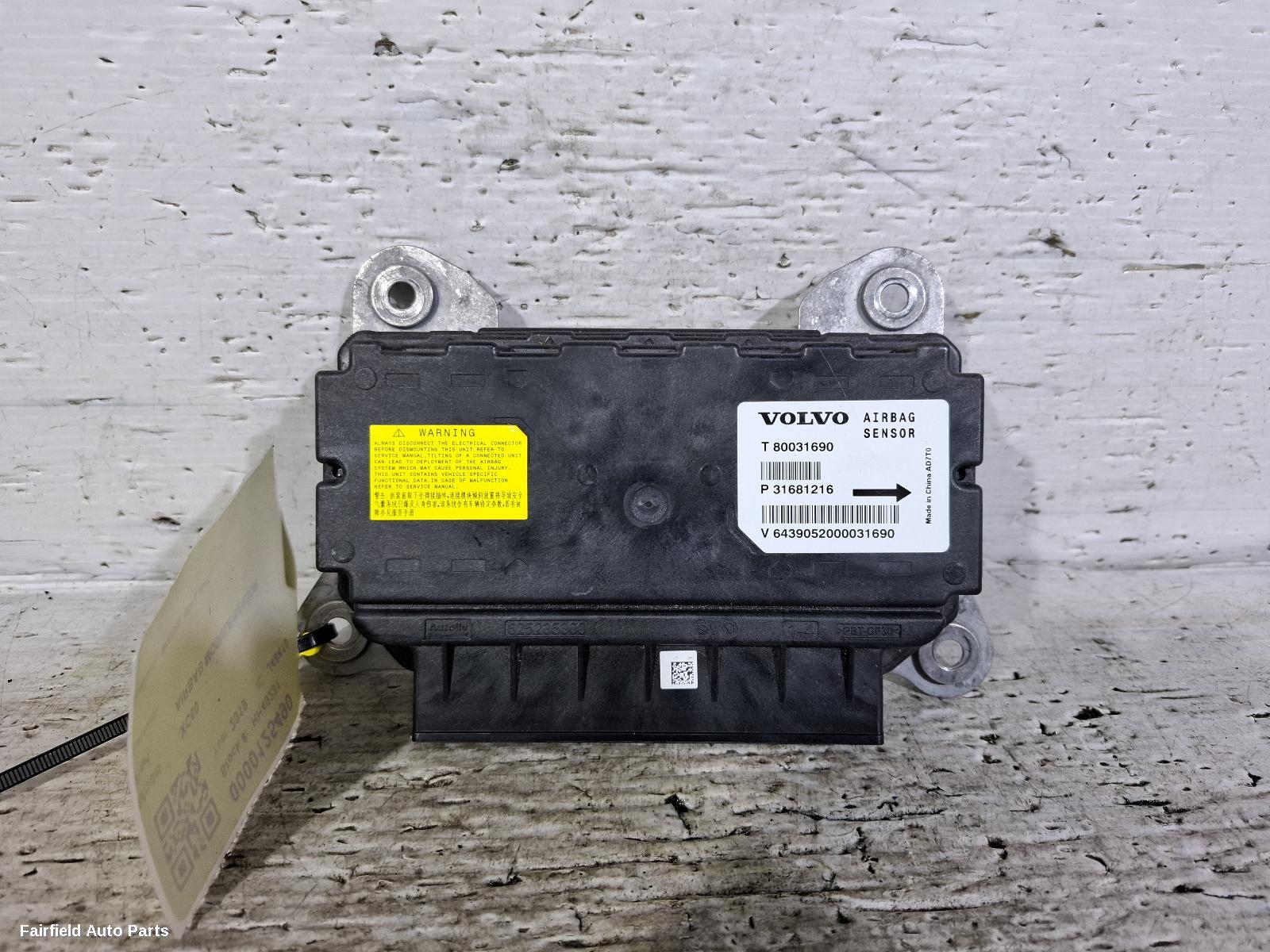 2017-2025 Volvo Xc60 Airbag Module Sensor