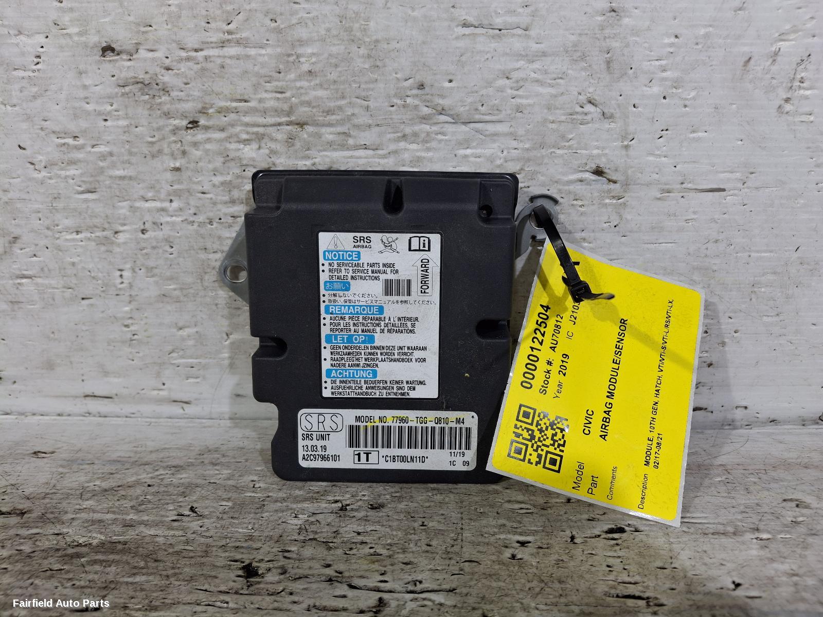 2017-2021 Honda Civic Airbag Module Sensor