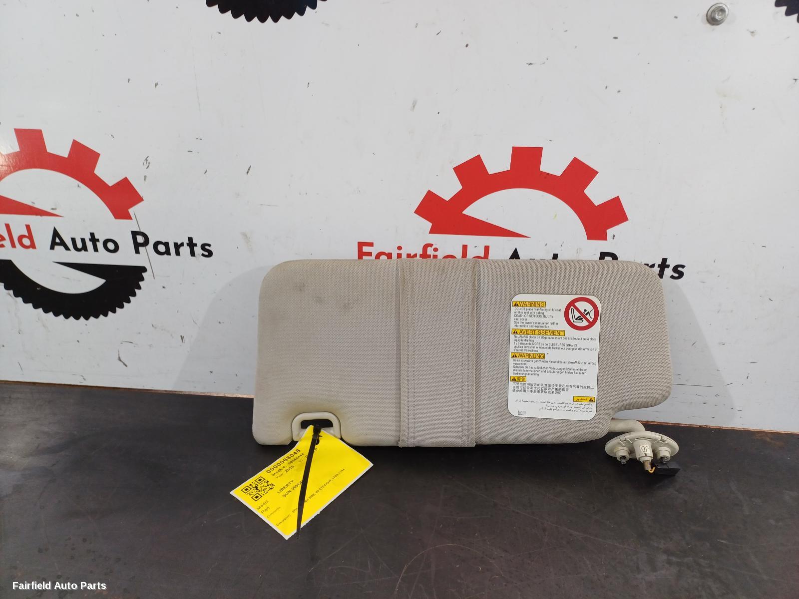 2009-2014 Subaru Liberty Sunvisor