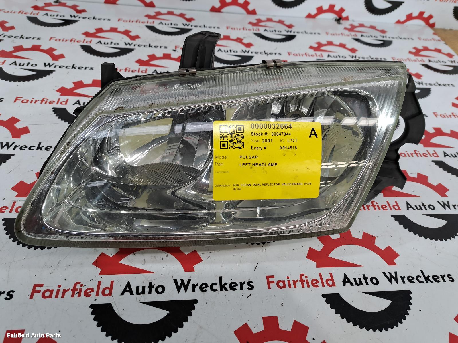 2001 Nissan Pulsar Left Headlamp