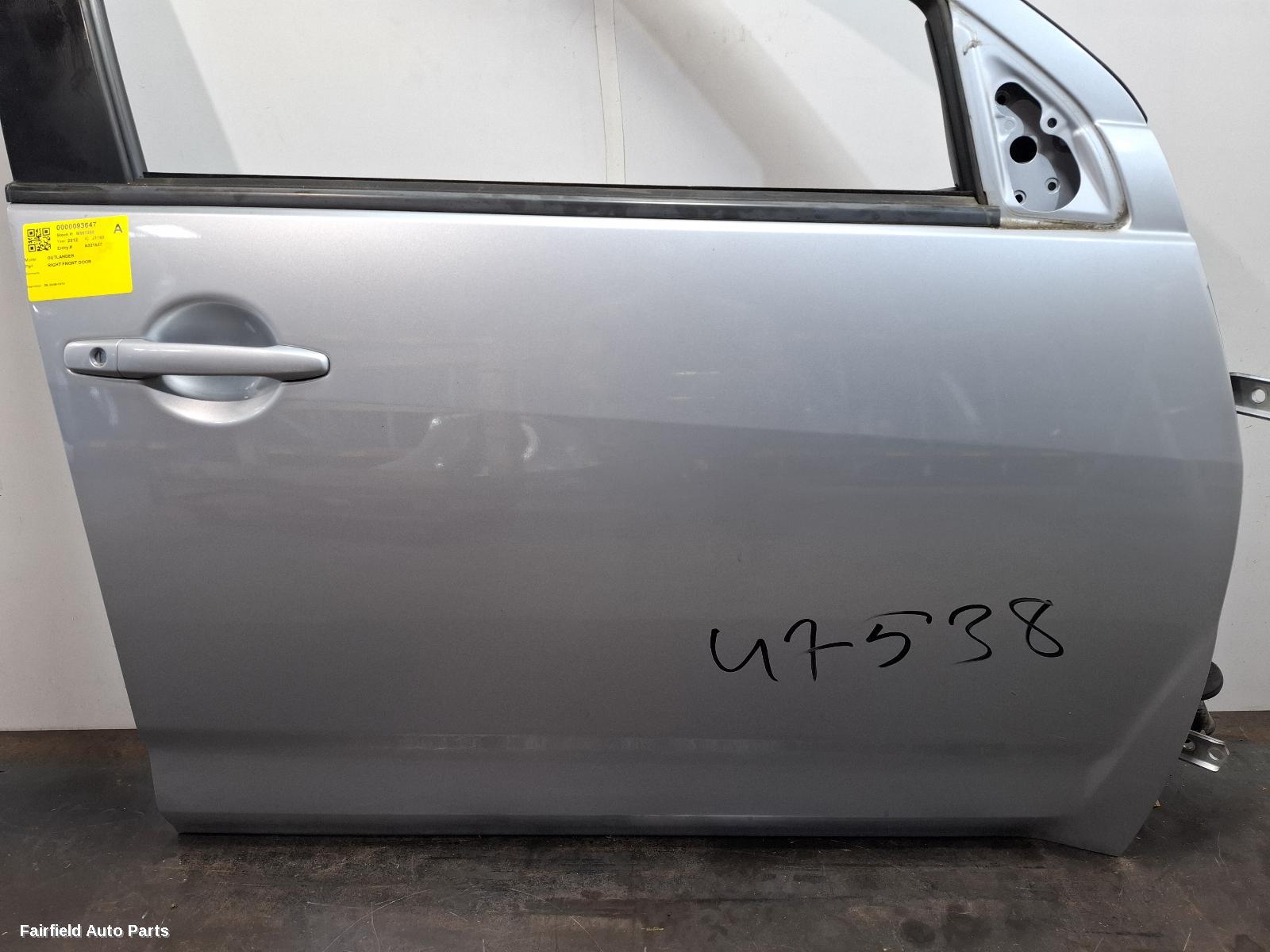 2009-2012 Mitsubishi Outlander Right Front Door