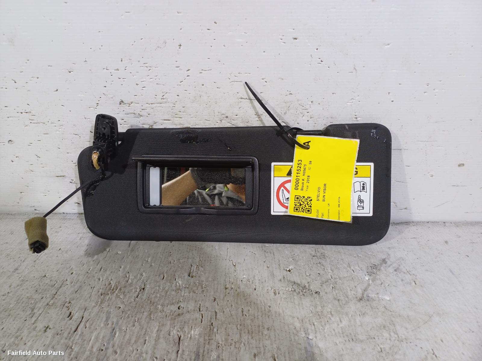 2018-2026 Alfa Romeo Stelvio Sunvisor
